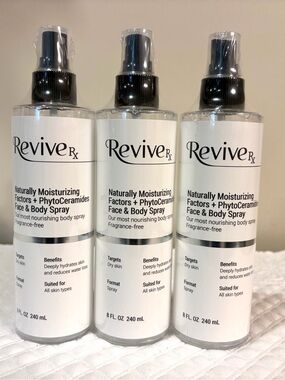 Revive RX Naturally Moisturizing Face & Body Spray 8oz x 3